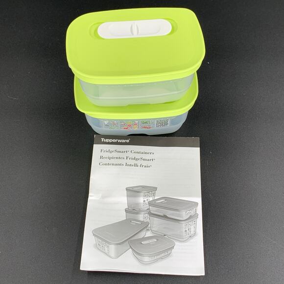 Tupperware FridgeSmart Containers Set Mini 1.5 Cup 375 mL Fresh Produce New - Picture 6 of 7